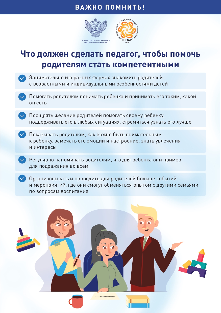 Важно помнить Что должен делать педагог
